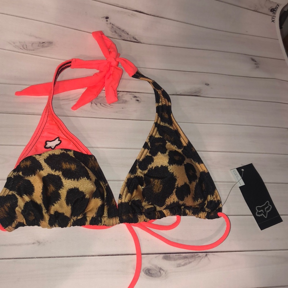 FOX RACING WOMENS MINX SLIDE HALTER BIKINI TOP - Picture 4 of 4